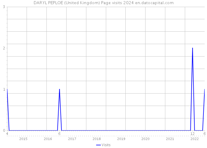 DARYL PEPLOE (United Kingdom) Page visits 2024 
