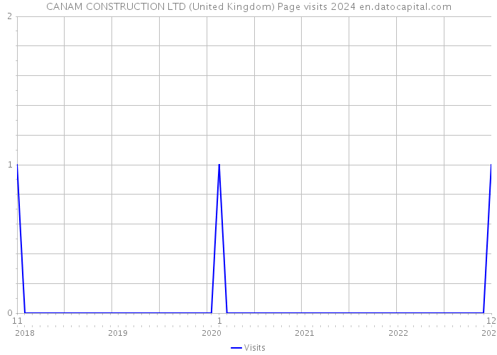 CANAM CONSTRUCTION LTD (United Kingdom) Page visits 2024 