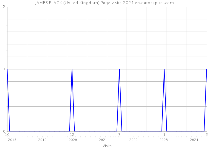 JAMES BLACK (United Kingdom) Page visits 2024 