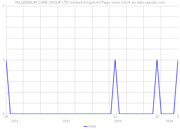 MILLENNIUM CARE GROUP LTD (United Kingdom) Page visits 2024 