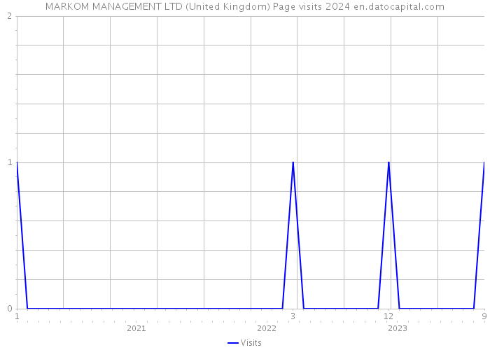 MARKOM MANAGEMENT LTD (United Kingdom) Page visits 2024 