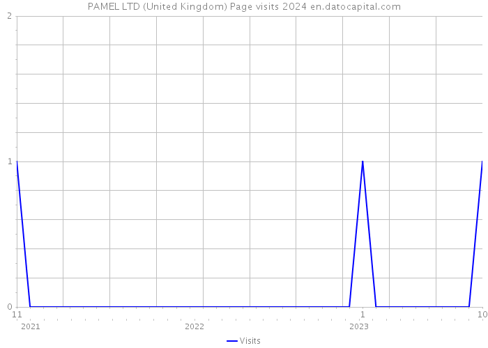 PAMEL LTD (United Kingdom) Page visits 2024 