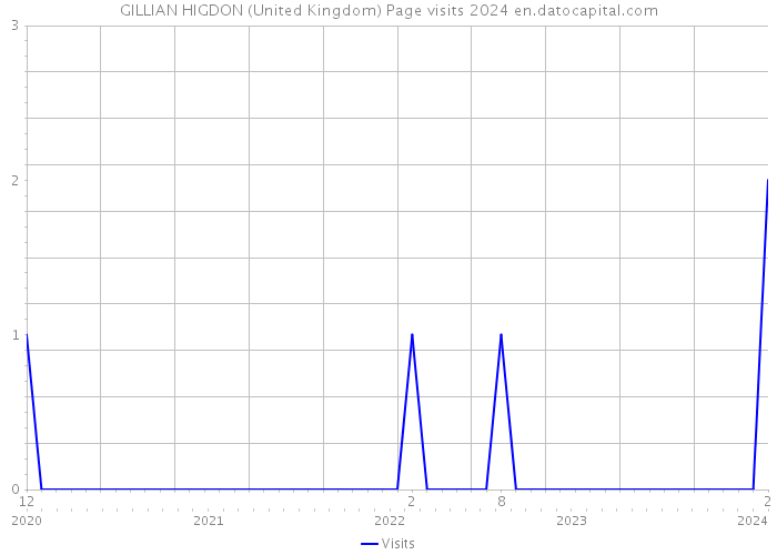 GILLIAN HIGDON (United Kingdom) Page visits 2024 