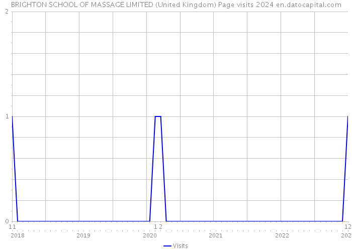 BRIGHTON SCHOOL OF MASSAGE LIMITED (United Kingdom) Page visits 2024 