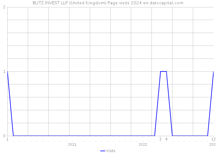 BLITZ INVEST LLP (United Kingdom) Page visits 2024 