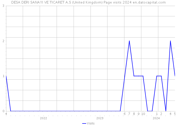 DESA DERI SANAYI VE TICARET A.S (United Kingdom) Page visits 2024 