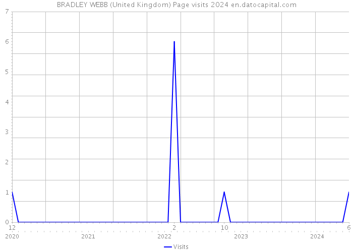 BRADLEY WEBB (United Kingdom) Page visits 2024 