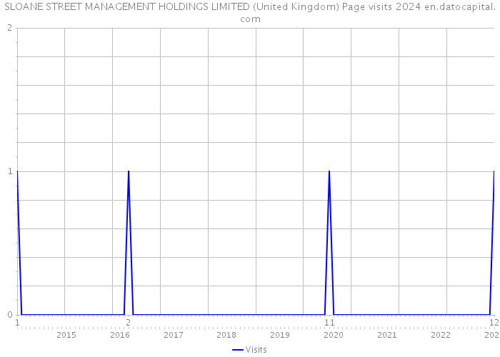 SLOANE STREET MANAGEMENT HOLDINGS LIMITED (United Kingdom) Page visits 2024 