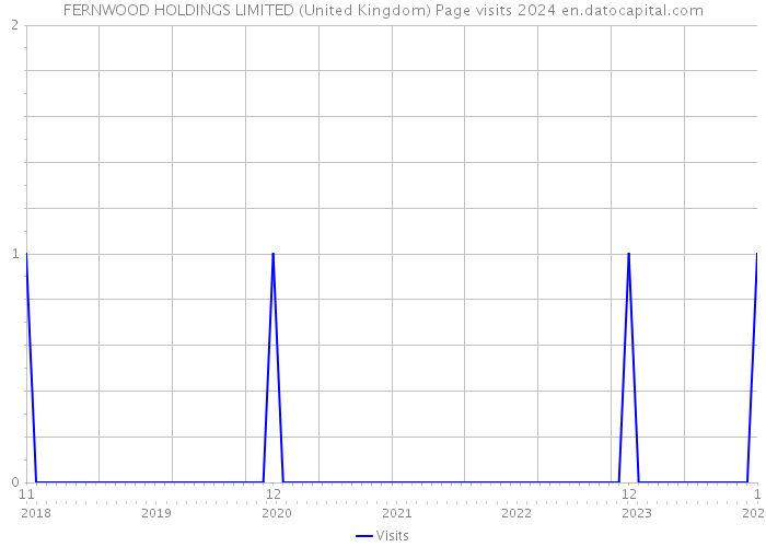 FERNWOOD HOLDINGS LIMITED (United Kingdom) Page visits 2024 
