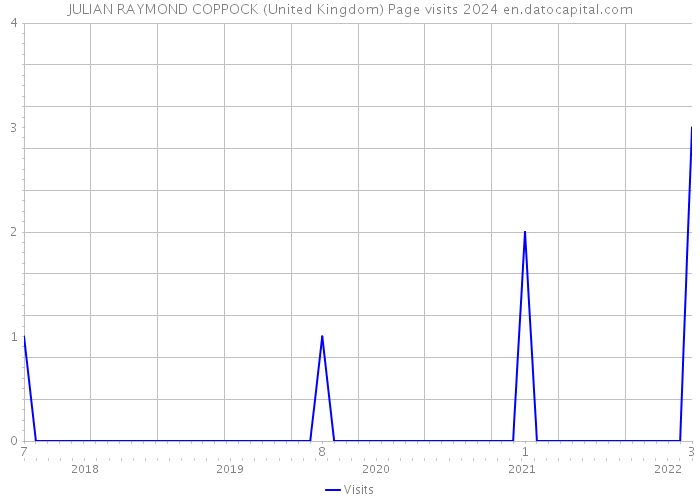 JULIAN RAYMOND COPPOCK (United Kingdom) Page visits 2024 
