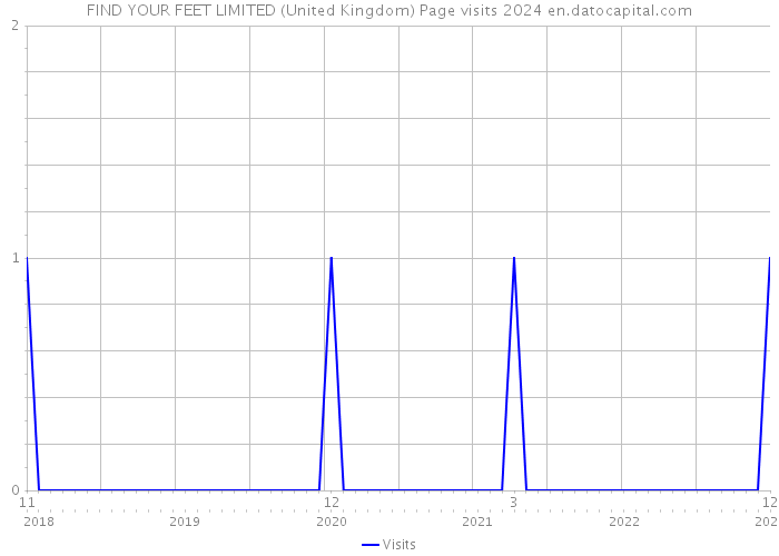 FIND YOUR FEET LIMITED (United Kingdom) Page visits 2024 