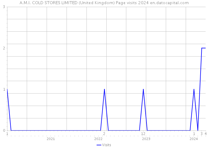 A.M.I. COLD STORES LIMITED (United Kingdom) Page visits 2024 