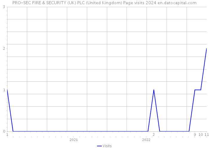 PRO-SEC FIRE & SECURITY (UK) PLC (United Kingdom) Page visits 2024 