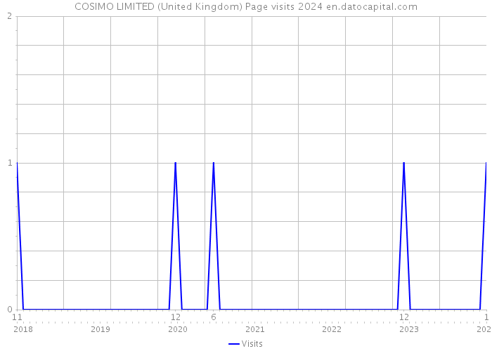 COSIMO LIMITED (United Kingdom) Page visits 2024 