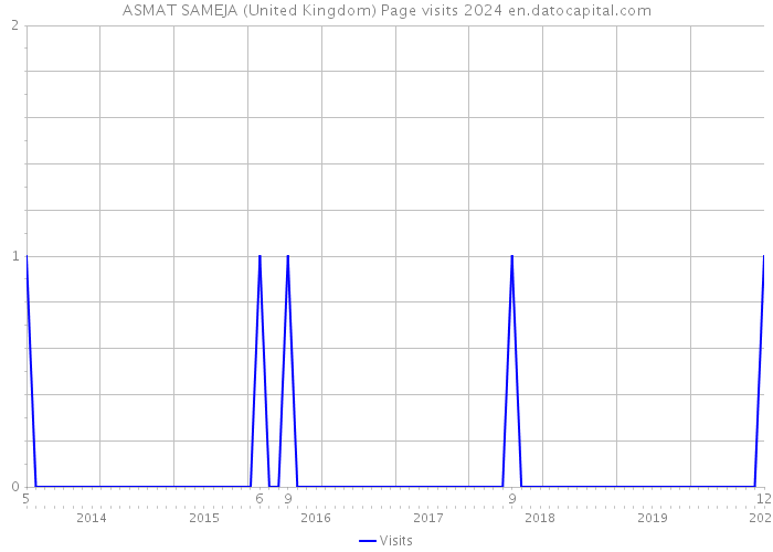 ASMAT SAMEJA (United Kingdom) Page visits 2024 
