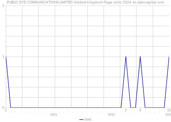 PUBLIC EYE COMMUNICATIONS LIMITED (United Kingdom) Page visits 2024 