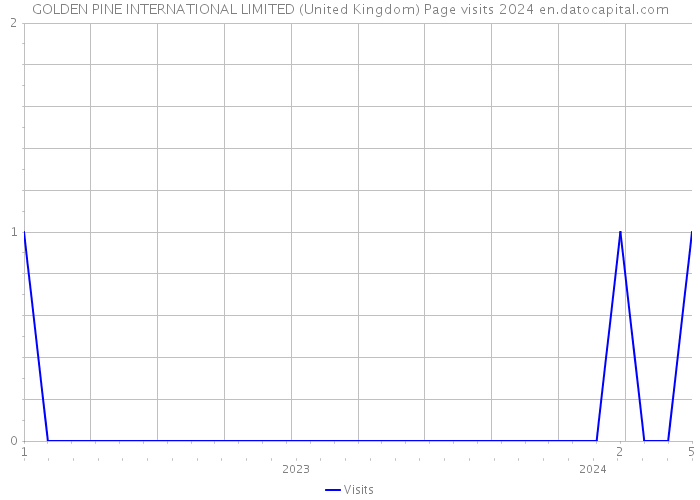 GOLDEN PINE INTERNATIONAL LIMITED (United Kingdom) Page visits 2024 