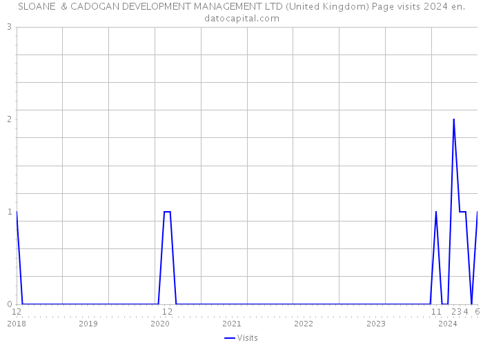 SLOANE & CADOGAN DEVELOPMENT MANAGEMENT LTD (United Kingdom) Page visits 2024 