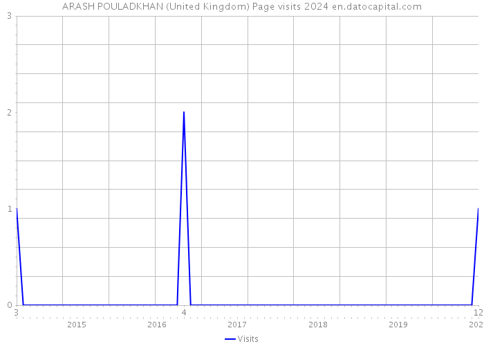 ARASH POULADKHAN (United Kingdom) Page visits 2024 