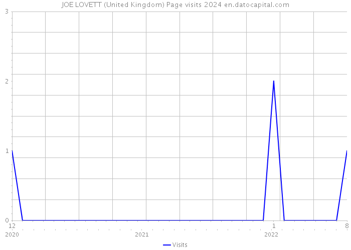 JOE LOVETT (United Kingdom) Page visits 2024 