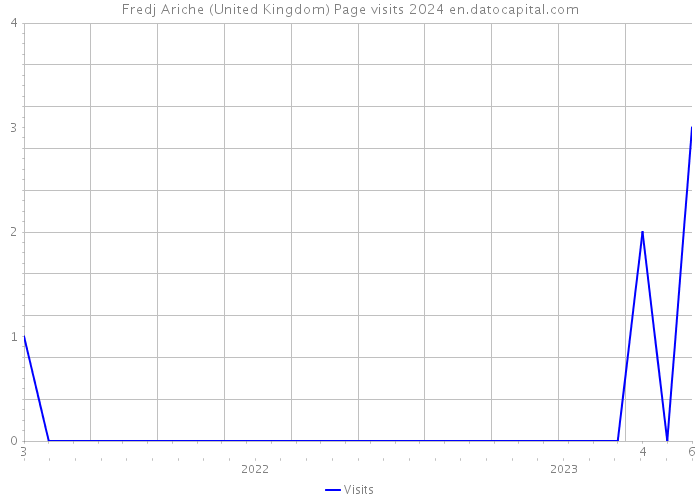 Fredj Ariche (United Kingdom) Page visits 2024 