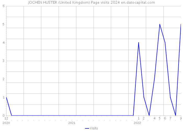 JOCHEN HUSTER (United Kingdom) Page visits 2024 
