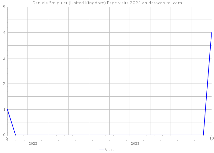 Daniela Smigulet (United Kingdom) Page visits 2024 