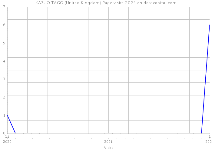 KAZUO TAGO (United Kingdom) Page visits 2024 