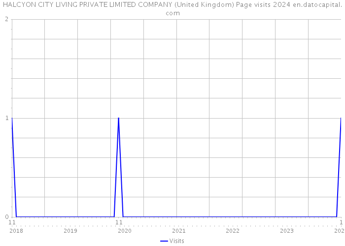 HALCYON CITY LIVING PRIVATE LIMITED COMPANY (United Kingdom) Page visits 2024 