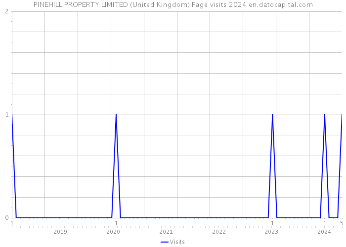 PINEHILL PROPERTY LIMITED (United Kingdom) Page visits 2024 
