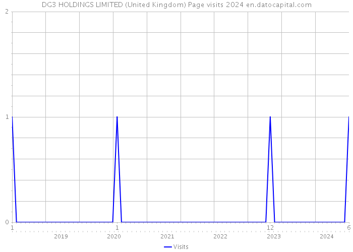 DG3 HOLDINGS LIMITED (United Kingdom) Page visits 2024 