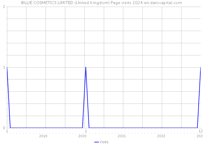 BILLIE COSMETICS LIMITED (United Kingdom) Page visits 2024 