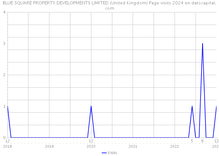BLUE SQUARE PROPERTY DEVELOPMENTS LIMITED (United Kingdom) Page visits 2024 