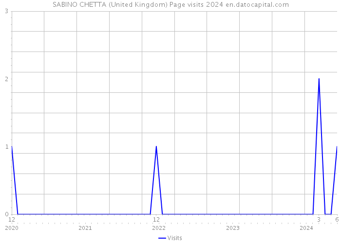 SABINO CHETTA (United Kingdom) Page visits 2024 