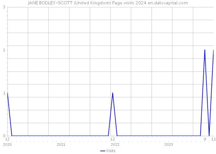 JANE BODLEY-SCOTT (United Kingdom) Page visits 2024 