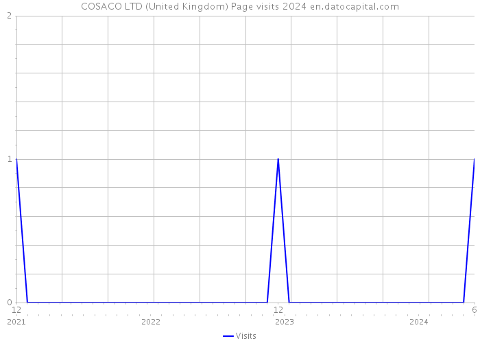 COSACO LTD (United Kingdom) Page visits 2024 