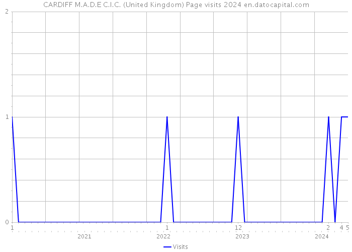 CARDIFF M.A.D.E C.I.C. (United Kingdom) Page visits 2024 