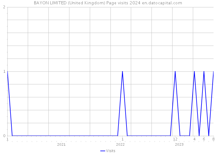 BAYON LIMITED (United Kingdom) Page visits 2024 