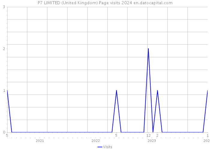 P7 LIMITED (United Kingdom) Page visits 2024 