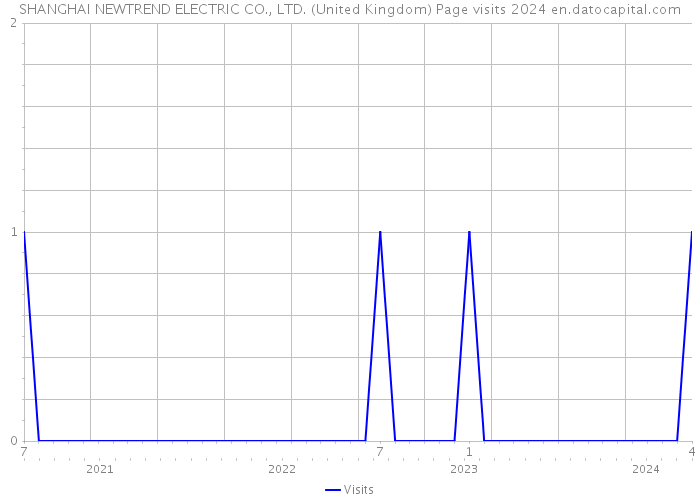 SHANGHAI NEWTREND ELECTRIC CO., LTD. (United Kingdom) Page visits 2024 