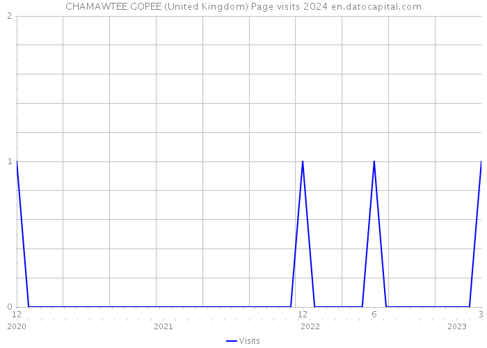 CHAMAWTEE GOPEE (United Kingdom) Page visits 2024 