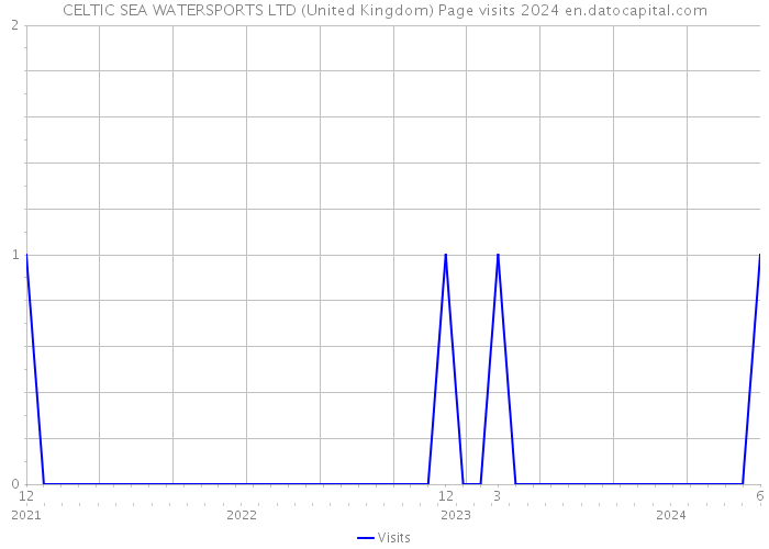 CELTIC SEA WATERSPORTS LTD (United Kingdom) Page visits 2024 