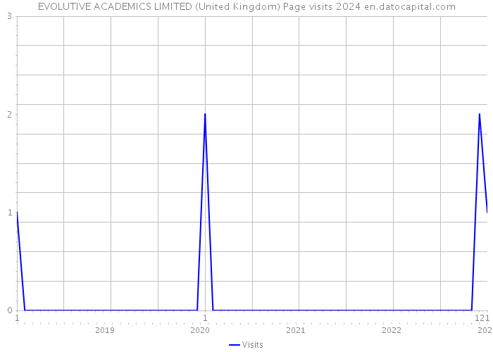 EVOLUTIVE ACADEMICS LIMITED (United Kingdom) Page visits 2024 