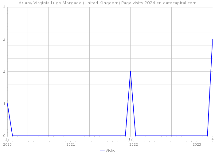 Ariany Virginia Lugo Morgado (United Kingdom) Page visits 2024 