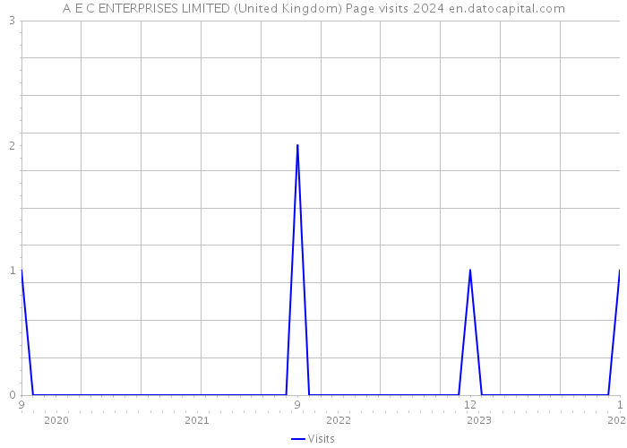 A E C ENTERPRISES LIMITED (United Kingdom) Page visits 2024 