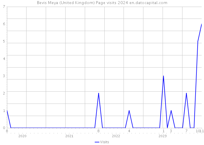Bevis Meya (United Kingdom) Page visits 2024 