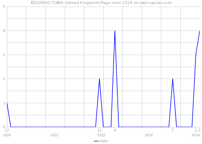 EDUARDO TUBIA (United Kingdom) Page visits 2024 