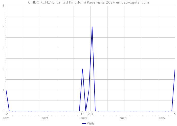 CHIDO KUNENE (United Kingdom) Page visits 2024 