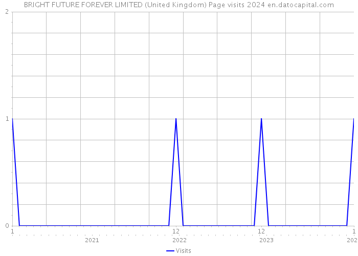 BRIGHT FUTURE FOREVER LIMITED (United Kingdom) Page visits 2024 