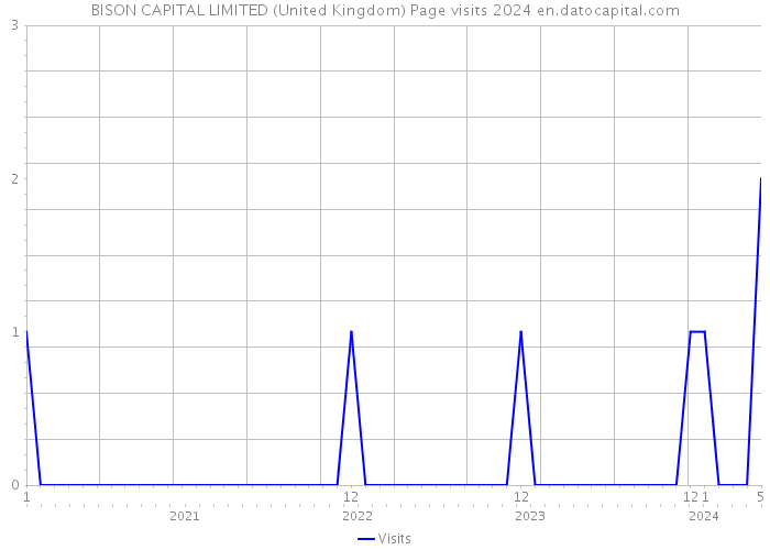 BISON CAPITAL LIMITED (United Kingdom) Page visits 2024 